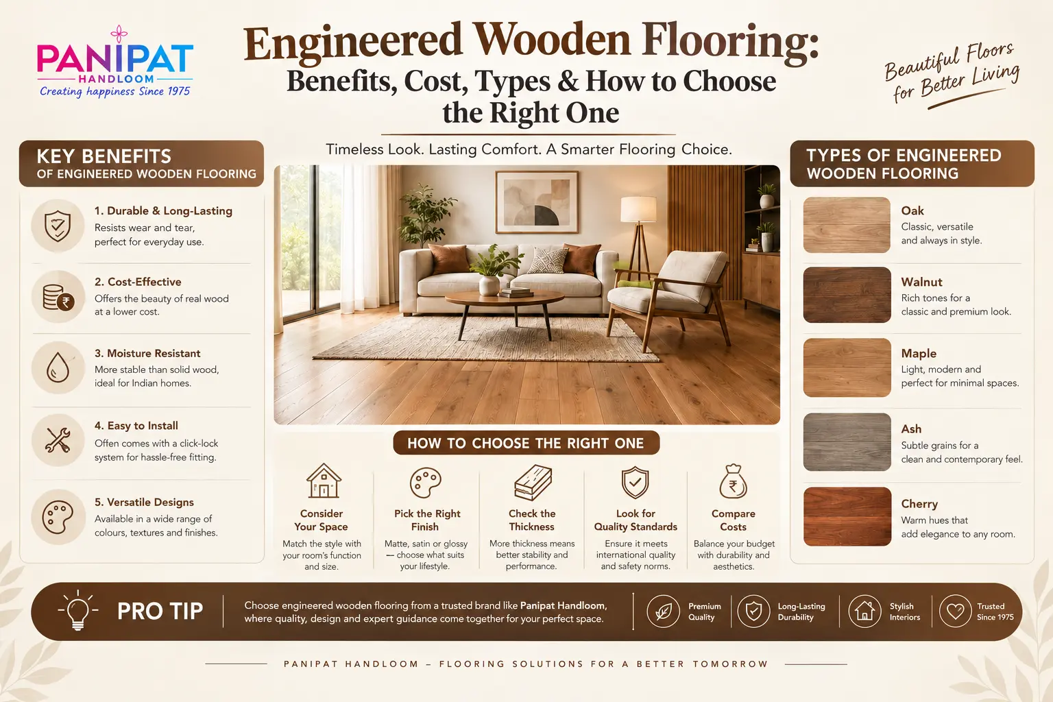 Engineered Wooden Flooring: Benefits, Cost, Types & How to Choose the Right One