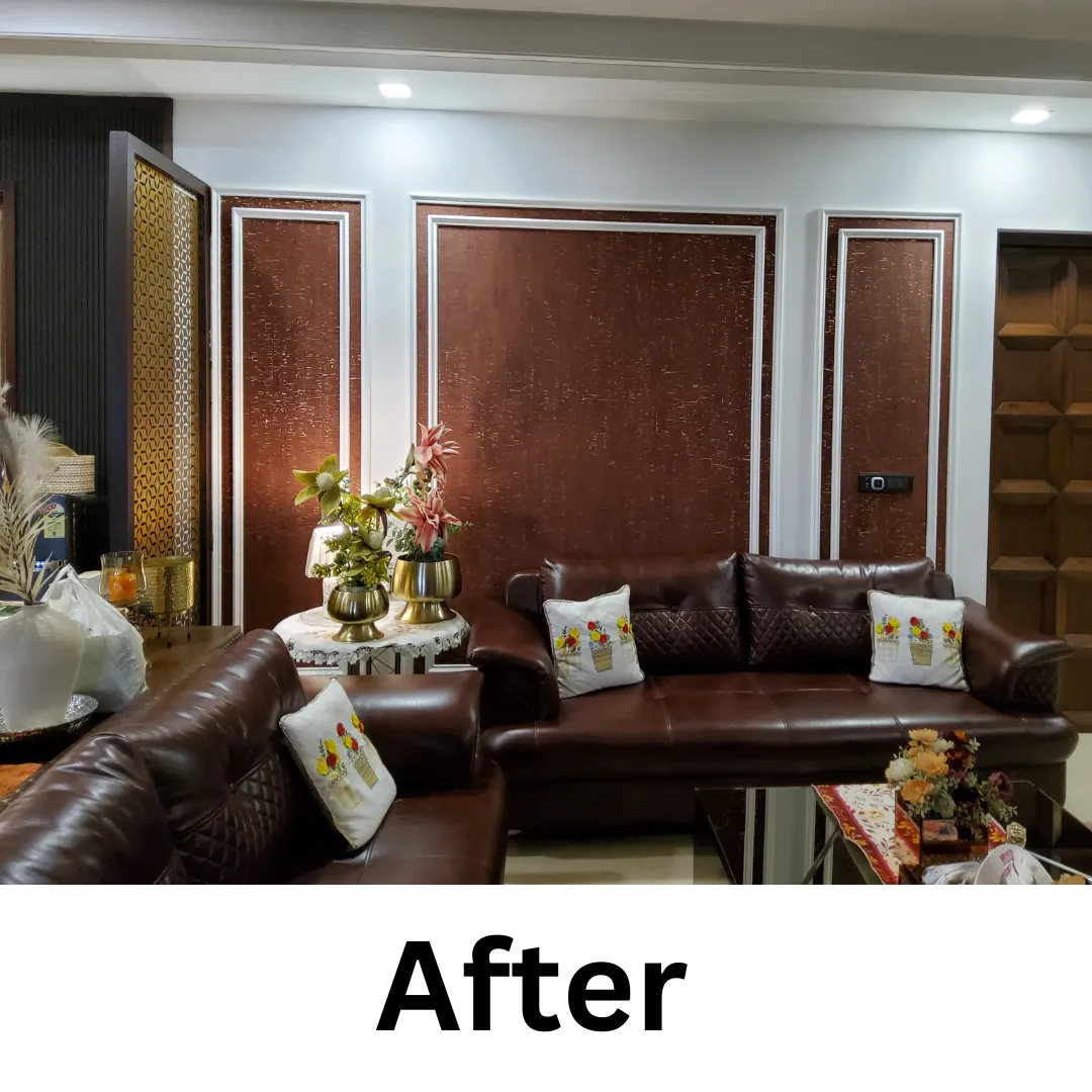 Wallpaper installed at Faridabad