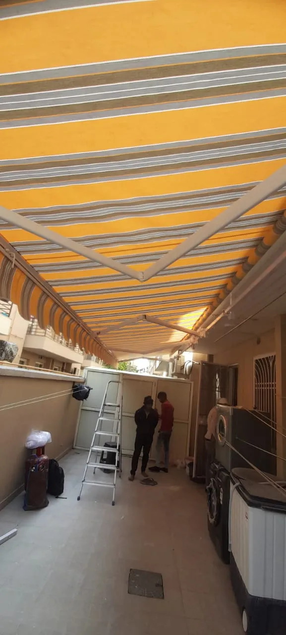 Awning installed
