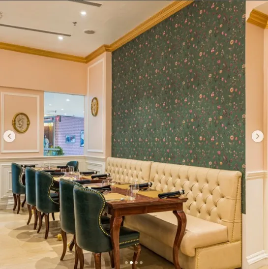 Sabyasachi wallpaper installed at punjabgrill Designed by SONI AGGARWAL pune
