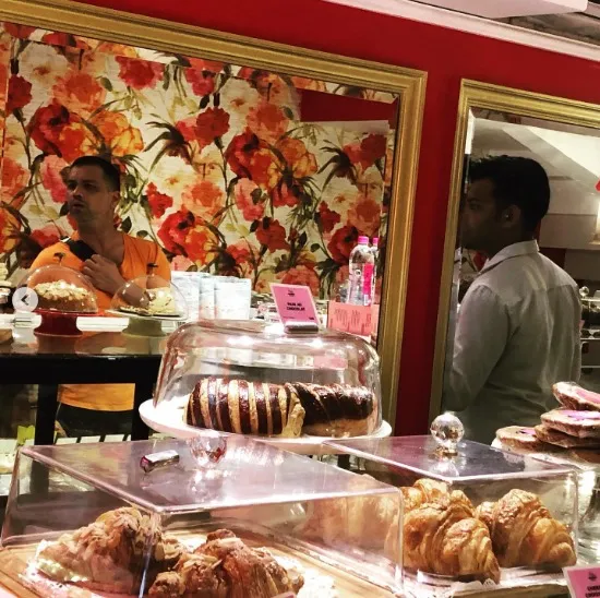 Wallpaper installed Theartful bakery at khan markett