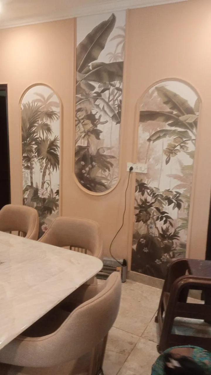 Customised wallpaper installed at defence colony