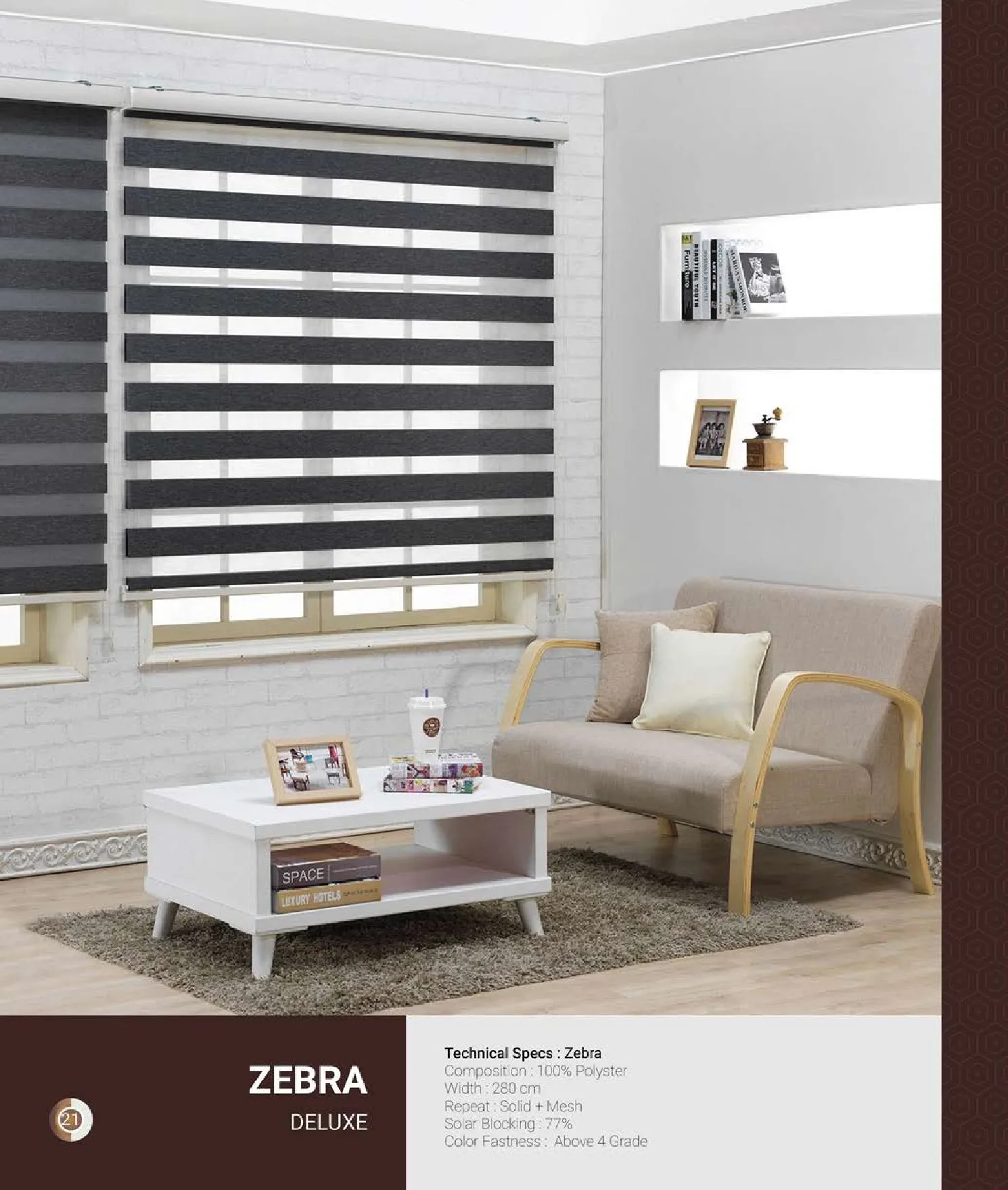 Johnson Zebra Window Blinds – DELUXE