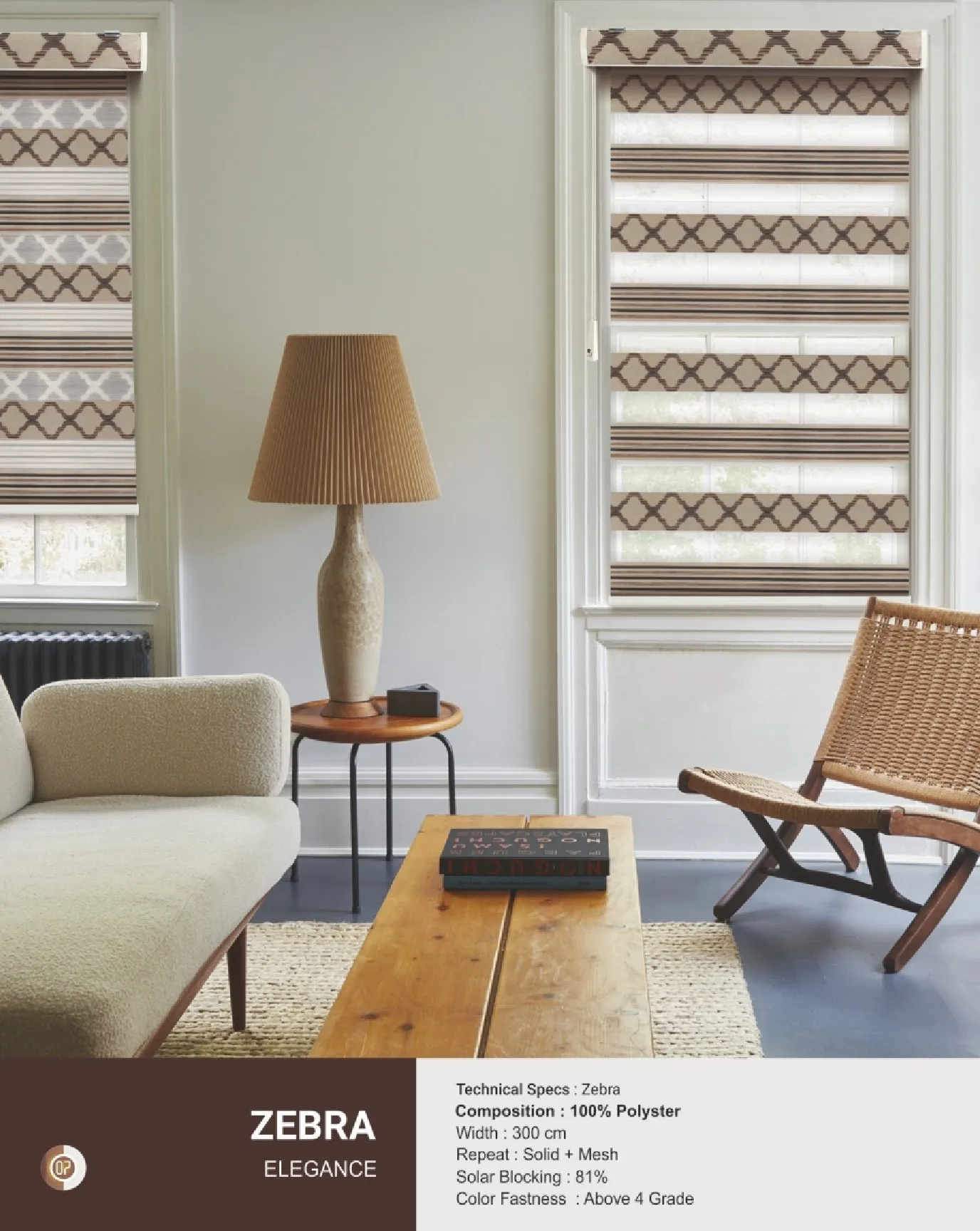 Johnson Zebra Window Blinds – Light Control & Privacy ELEGANCE