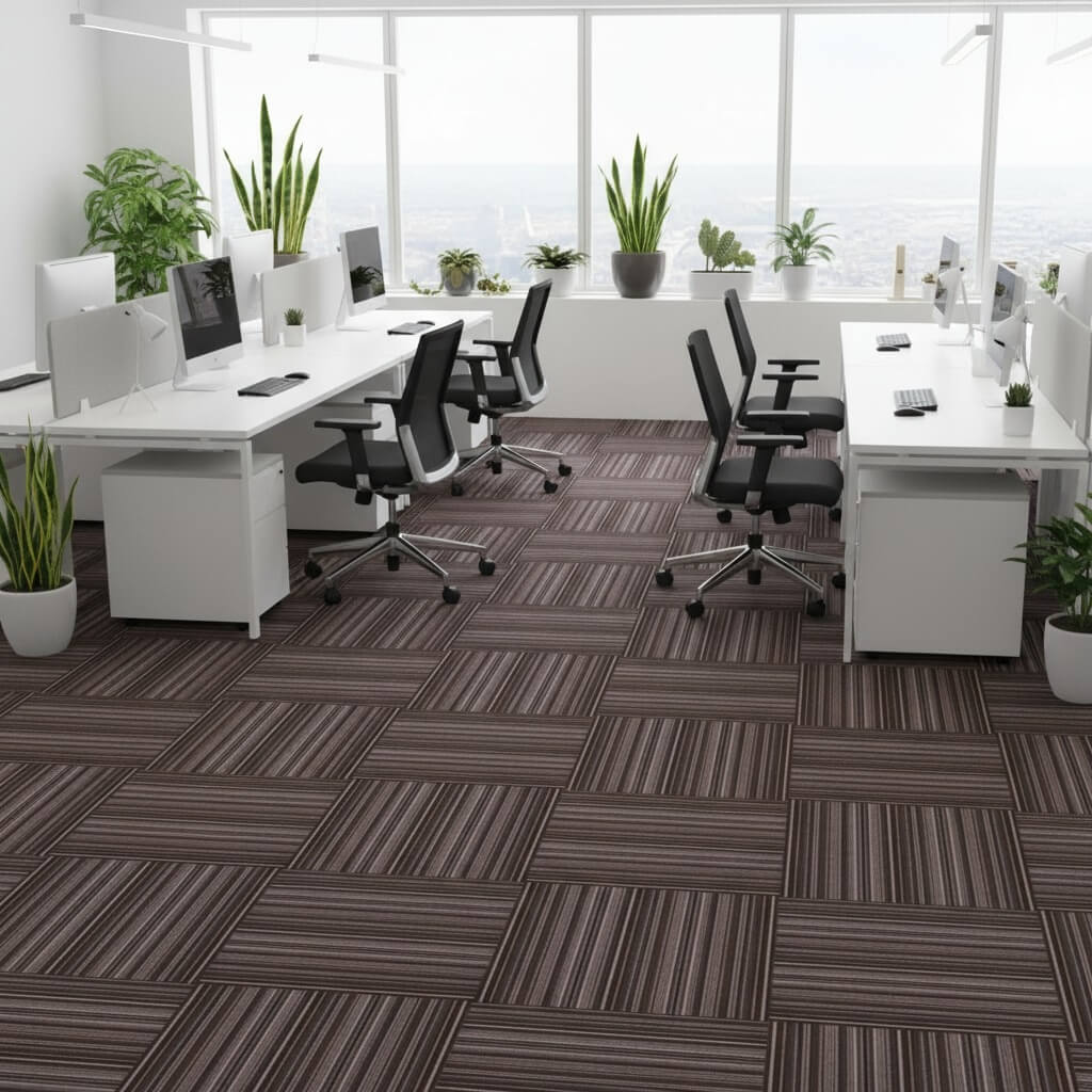 652 Grey Panipat Handloom Carpet Tiles