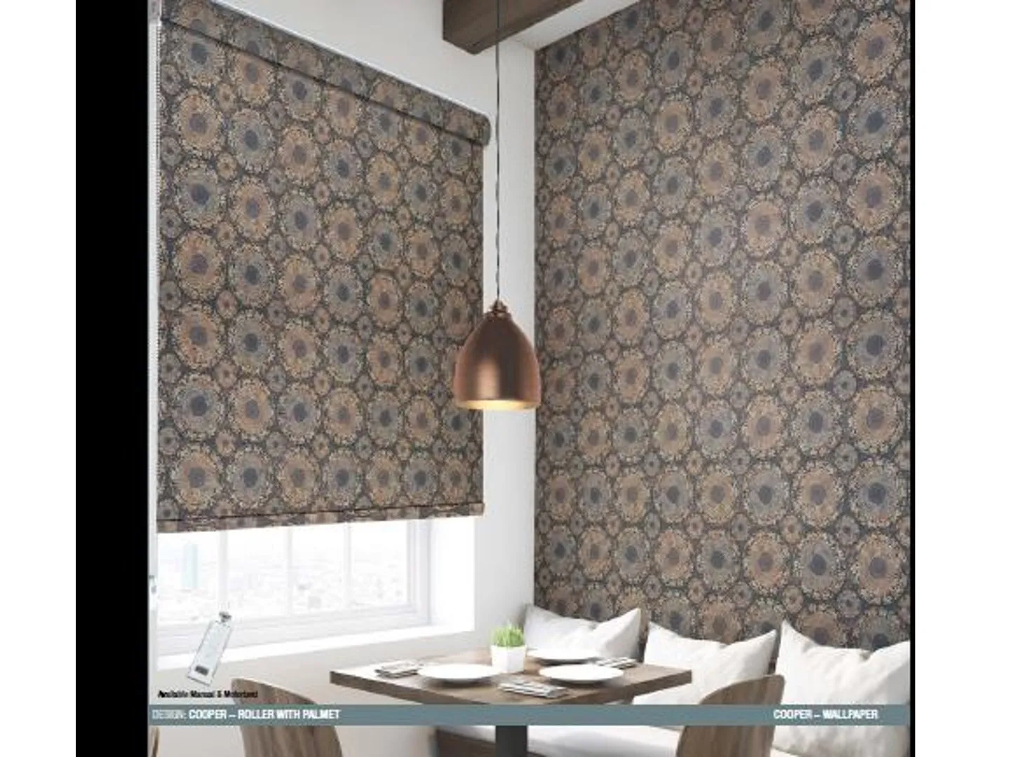 Kazage Cooper Printed Blinds & Wallpapers Design