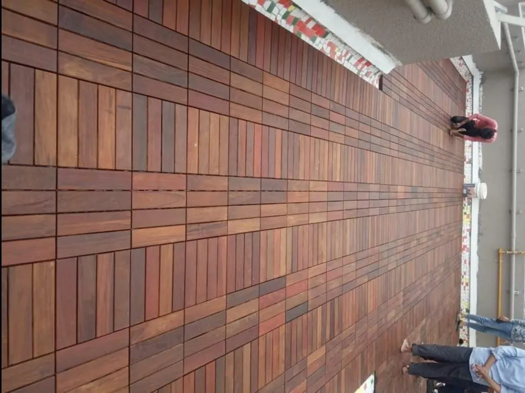 Interlocking IPE Deck Tiles 12x12 Inch