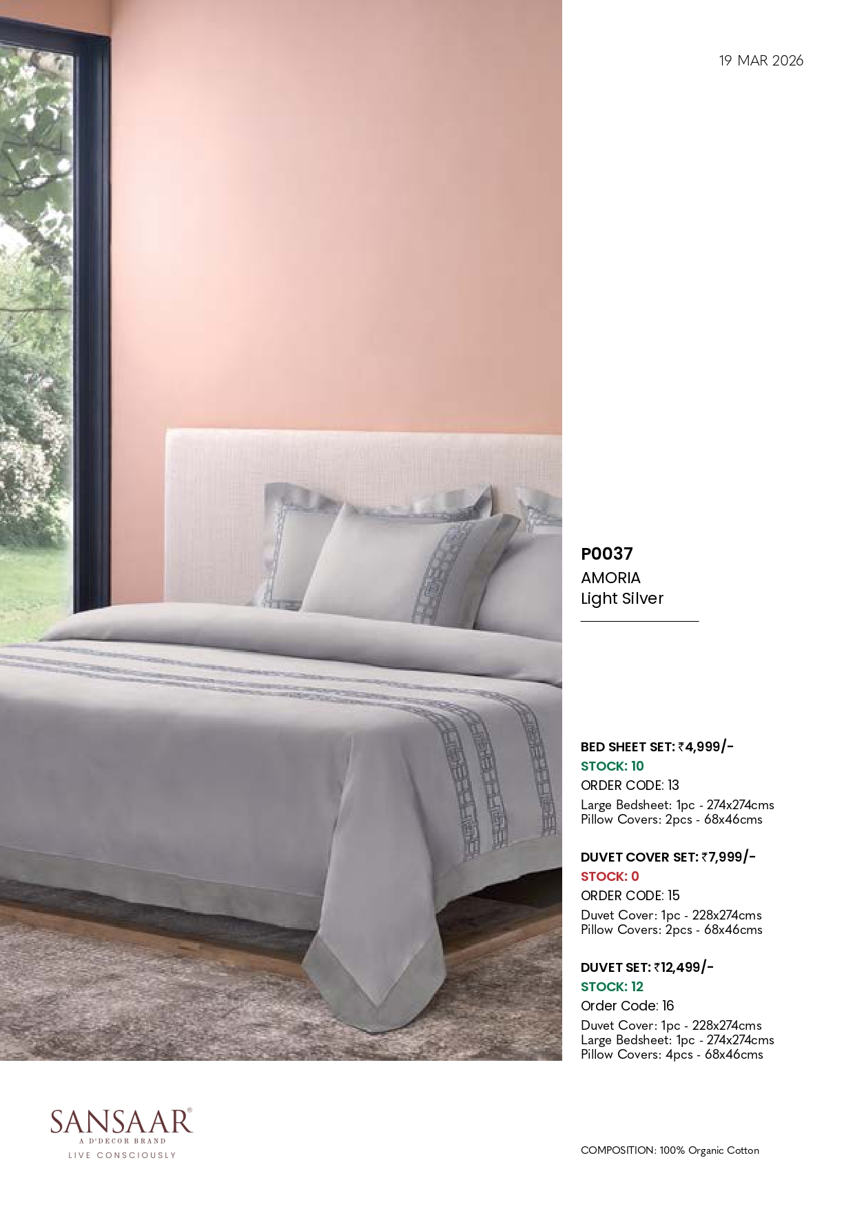 P0037 AMORIA Light Silver