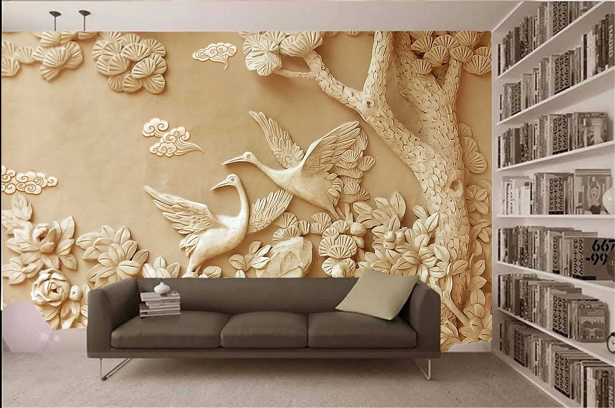 Self adhesive wallpaper