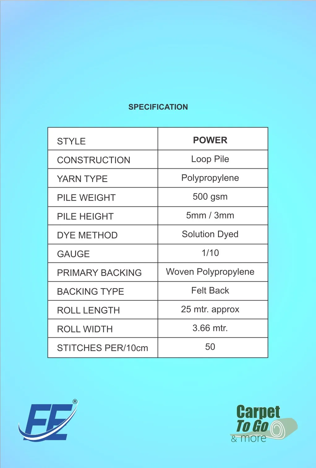 Power Carpet Tile – Durable & Easy-to-Install Flooring