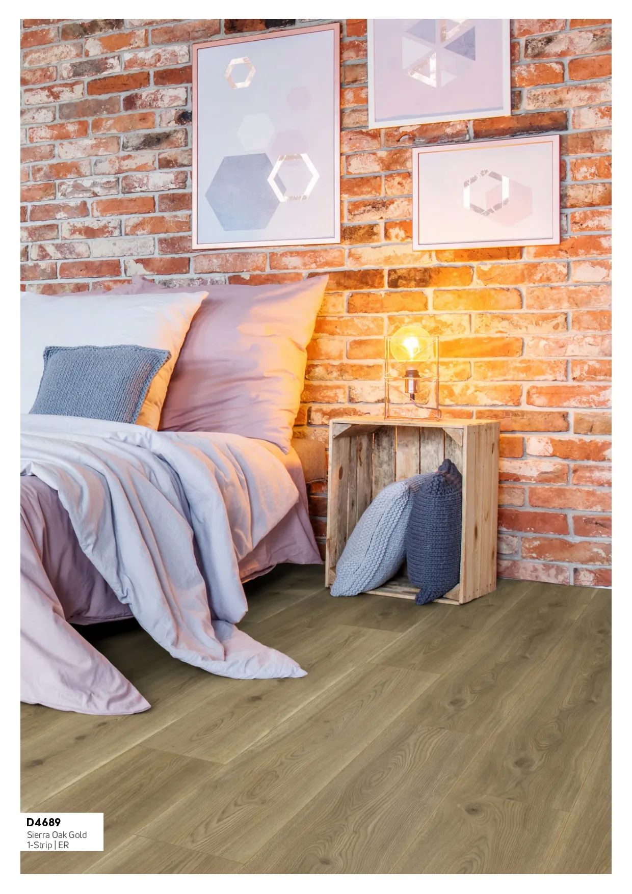 D4689 Sierra Oak Gold Exquisit Kronotex Laminate Wooden Flooring