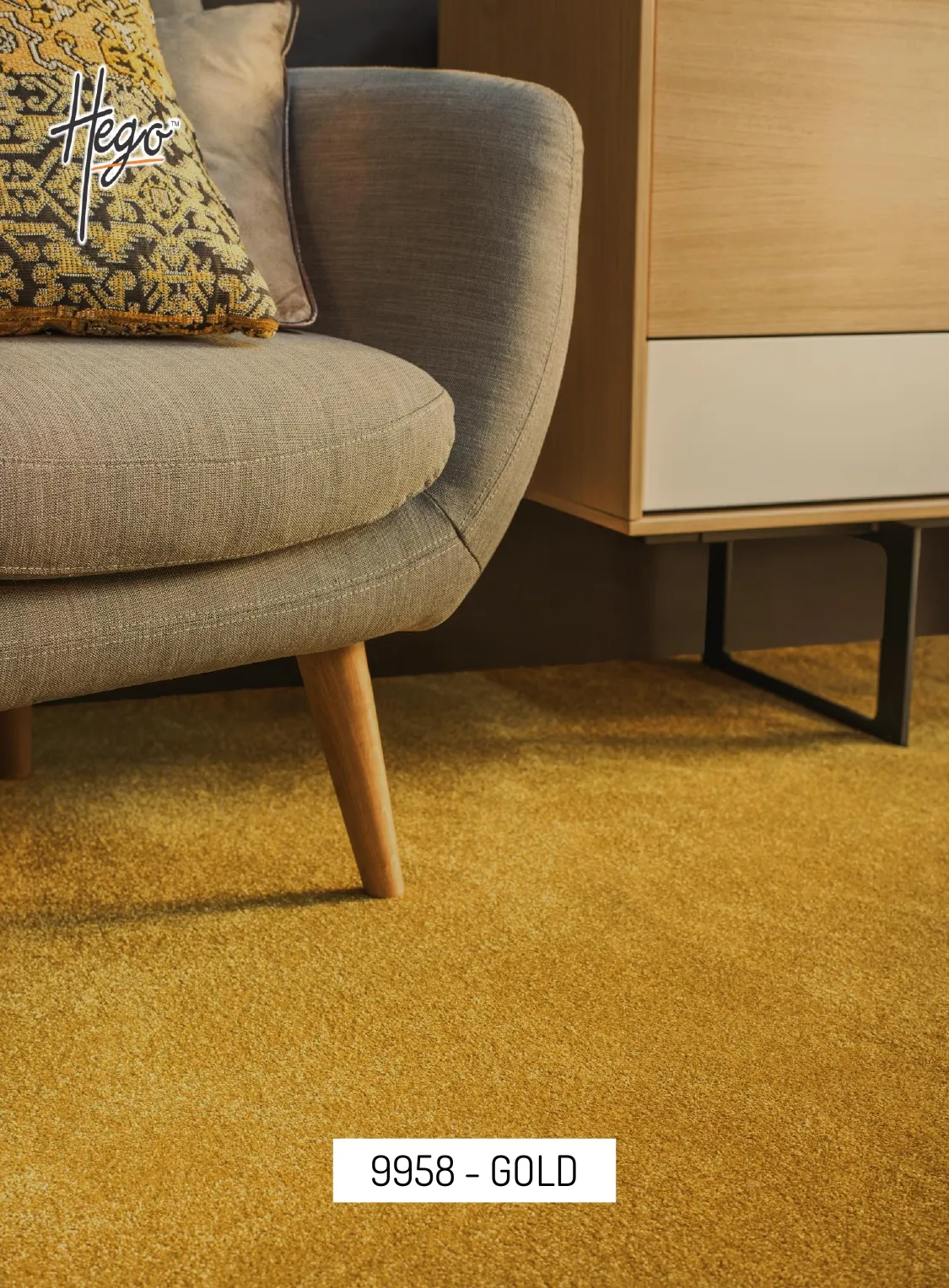 99558- GOLD Hego Shine Carpet Roll - Durable and Stylish Flooring