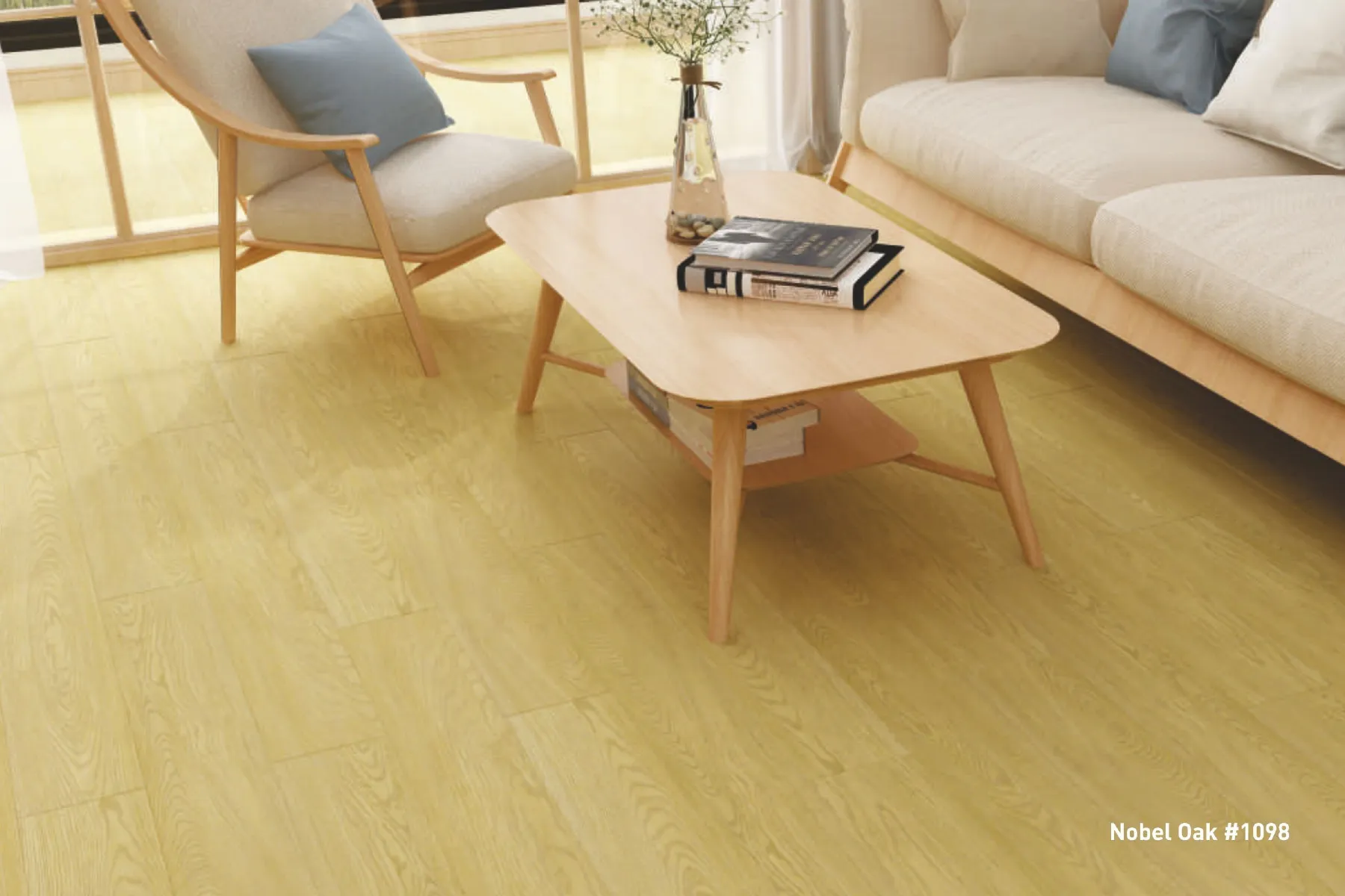 1220x145x12mm Nobel Oak #1098 Farsh Laminate Flooring