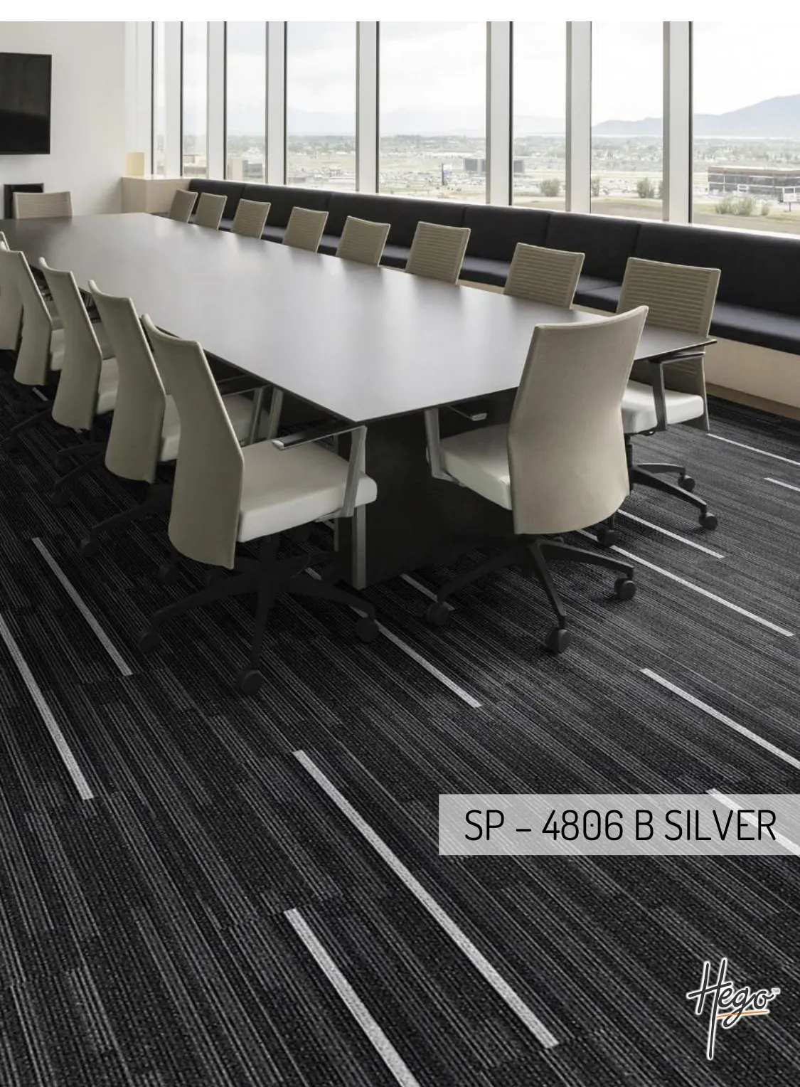 SP – 4806 B SILVER Hego Carpet Tile - Durable & Stylish Flooring